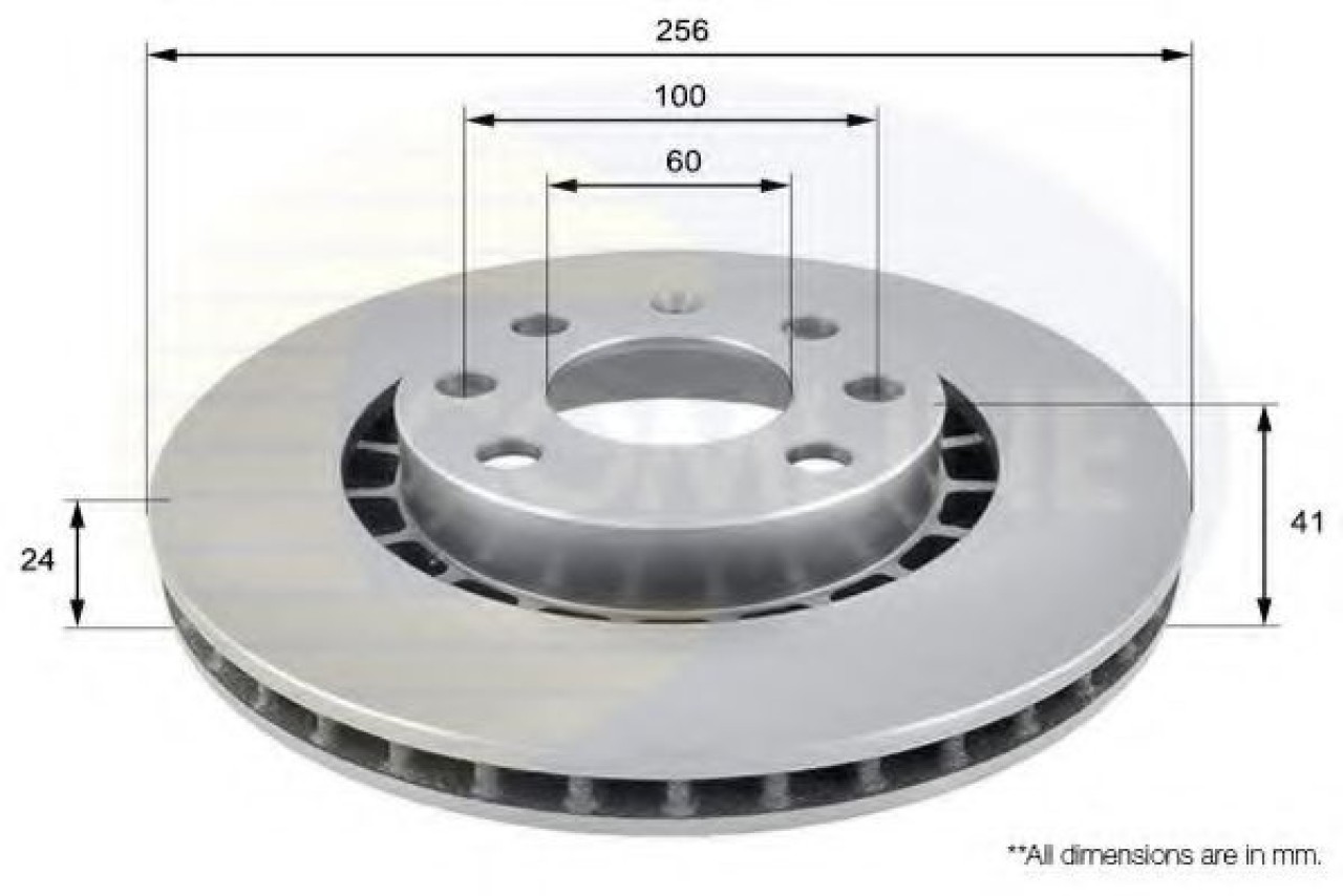 Disc frana DAEWOO ESPERO (KLEJ) (1991 - 1999) COMLINE ADC1007V piesa NOUA