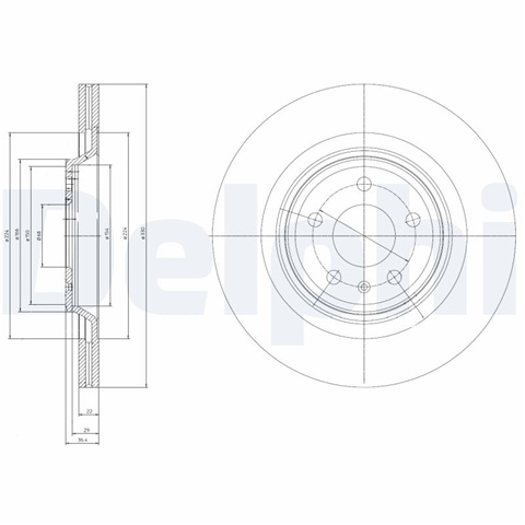 Disc Frana Delphi Audi BG4078