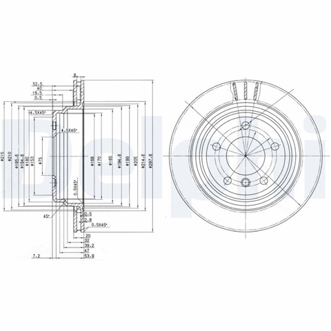 Disc Frana Delphi Bmw BG3042