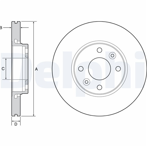 Disc Frana Delphi Dacia BG4459C