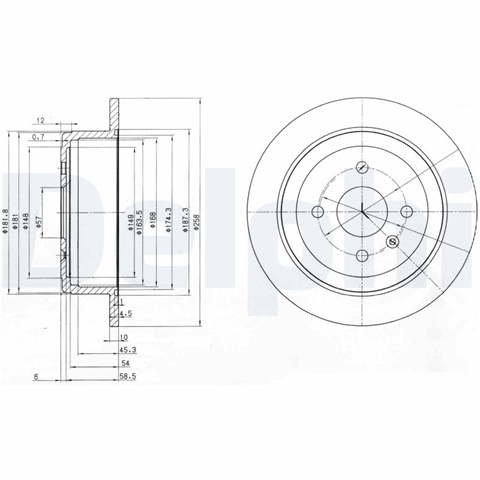 Disc Frana Delphi Daewoo BG3615