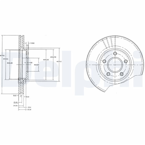 Disc Frana Delphi Ford BG3826