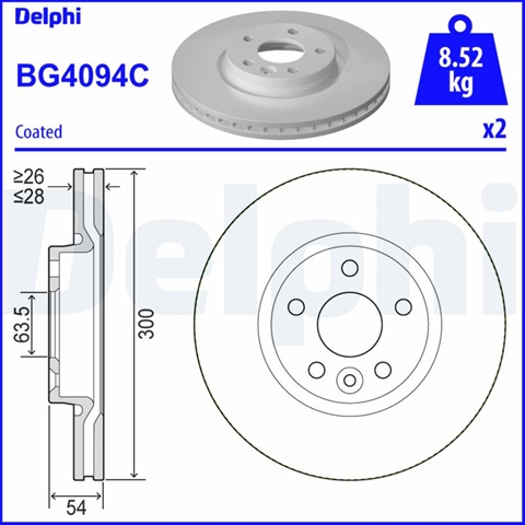 Disc Frana Delphi Ford BG4094C