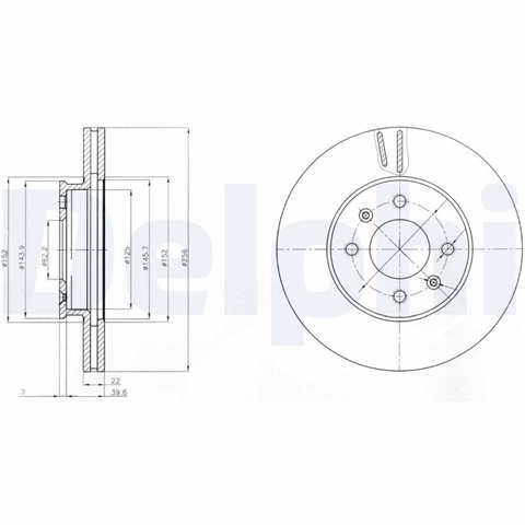 Disc Frana Delphi Hyundai BG4096