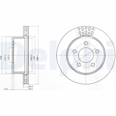 Disc Frana Delphi Plymouth BG4103