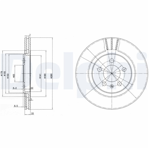 Disc Frana Delphi Seat BG2713