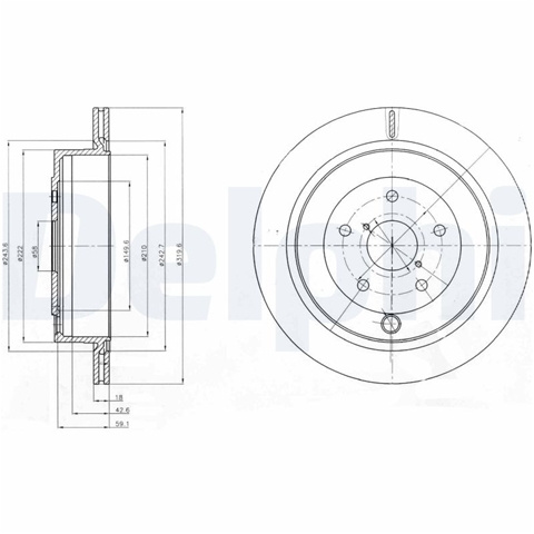 Disc Frana Delphi Subaru BG4267