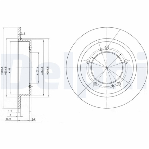 Disc Frana Delphi Suzuki BG2584