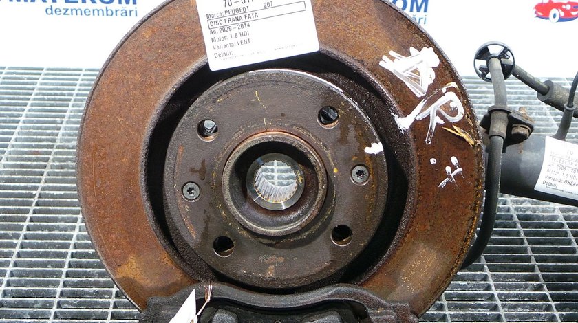 DISC FRANA FATA PEUGEOT 207 207 1.6 HDI - (2009 2014)