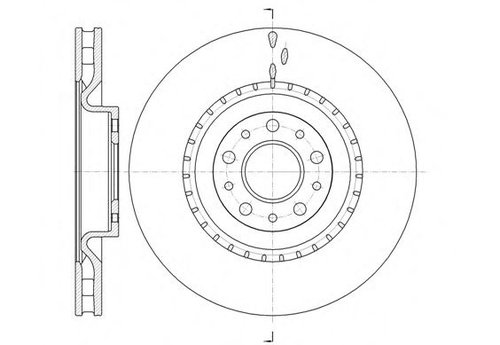 Disc frana FIAT 500L (199) (2012 - 2016) REMSA 61458.10 piesa NOUA