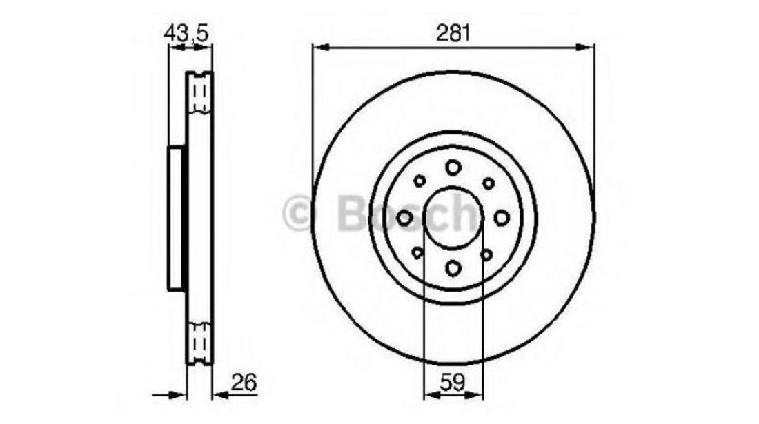 Disc frana Fiat BRAVO II (198) 2006-2016 #3 09518030