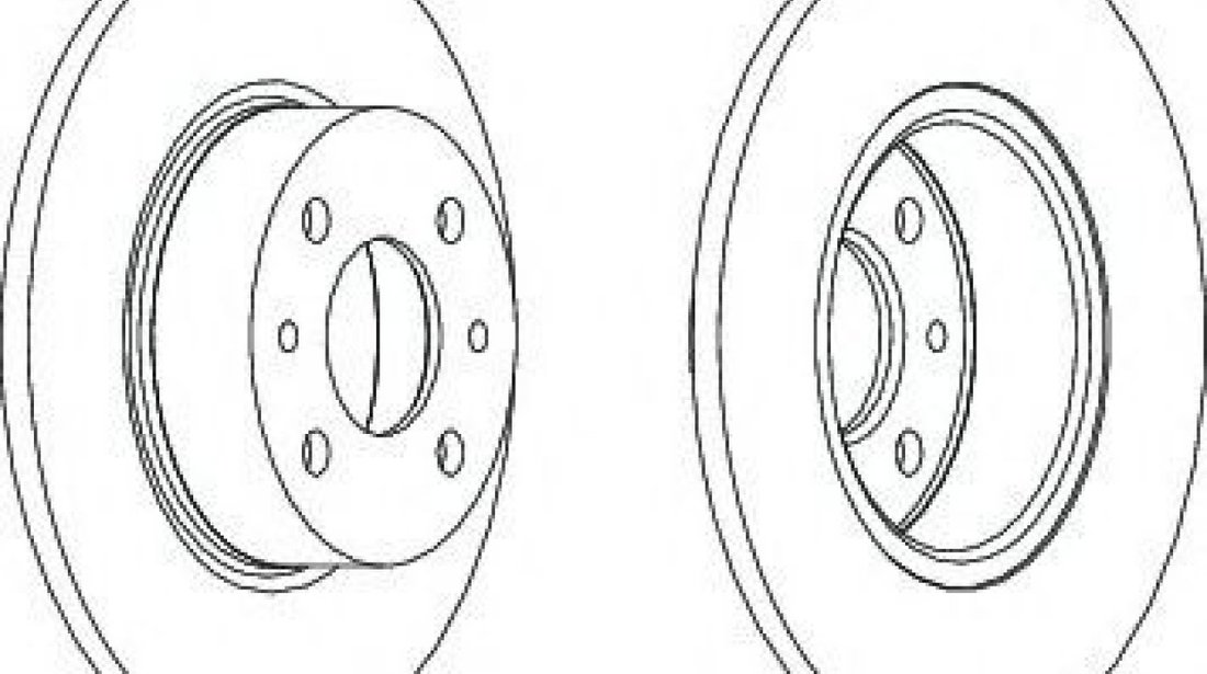 Disc frana FIAT BRAVO II (198) (2006 - 2016) FERODO DDF066 piesa NOUA