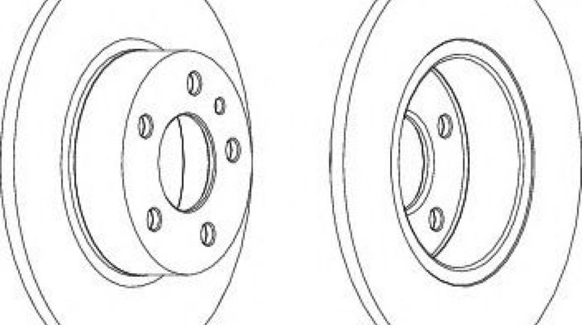 Disc frana FIAT BRAVO Van (198) (2008 - 2016) FERODO DDF067 piesa NOUA