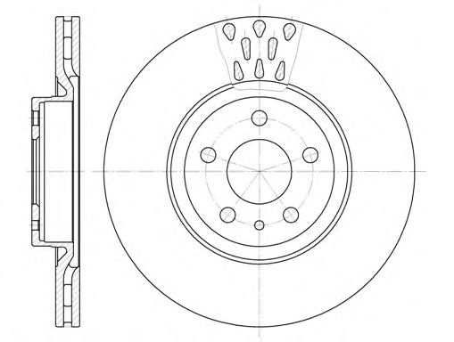 Disc frana FIAT CROMA (154) (1985 - 1996) REMSA 6316.10 piesa NOUA