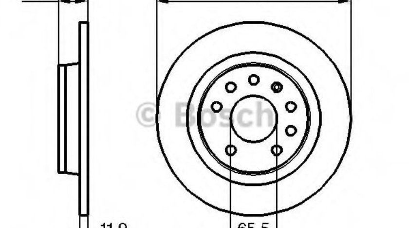 Disc frana FIAT CROMA (194) (2005 - 2016) BOSCH 0 986 479 106 piesa NOUA