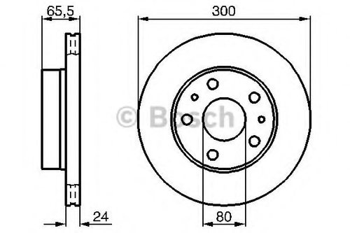 Disc frana FIAT DUCATO bus (230) (1994 - 2002) BOSCH 0 986 478 842 piesa NOUA