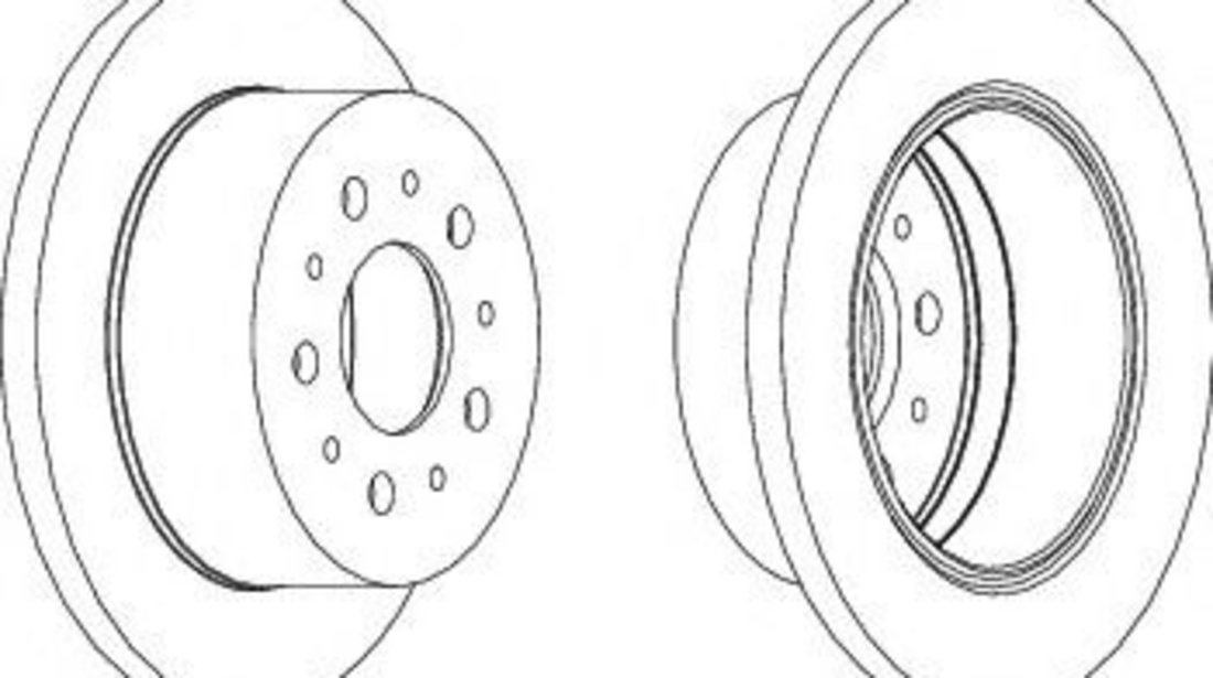 Disc frana FIAT DUCATO bus (230) (1994 - 2002) FERODO DDF1145 piesa NOUA