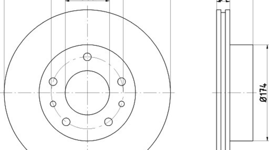 Disc frana FIAT DUCATO bus (230) (1994 - 2002) KRIEGER 0950004108 piesa NOUA