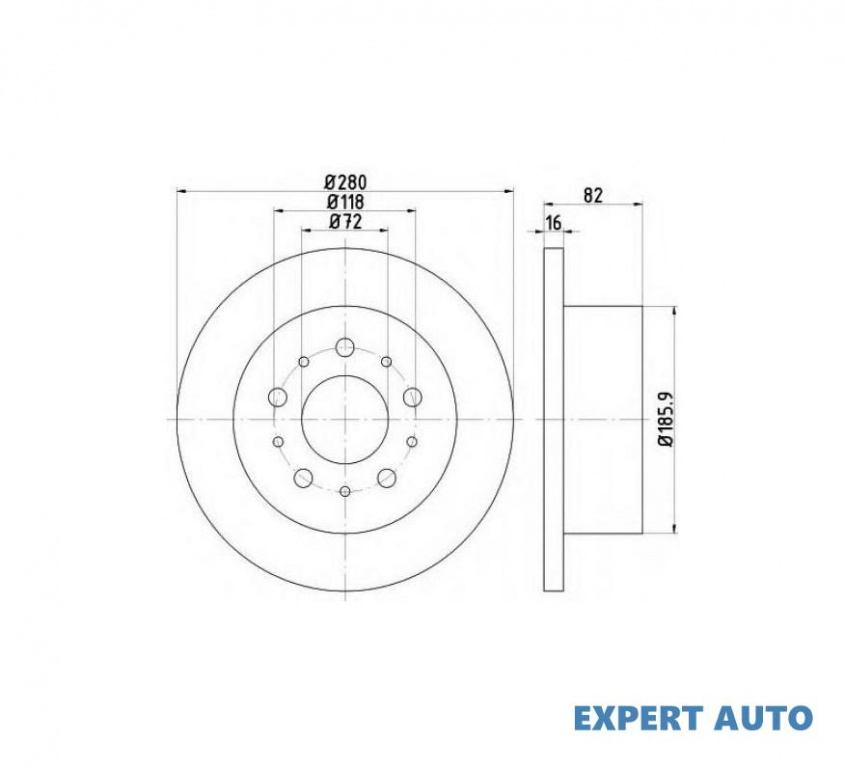 Disc frana Fiat DUCATO bus (250, 290) 2006-2016 #2 08809450