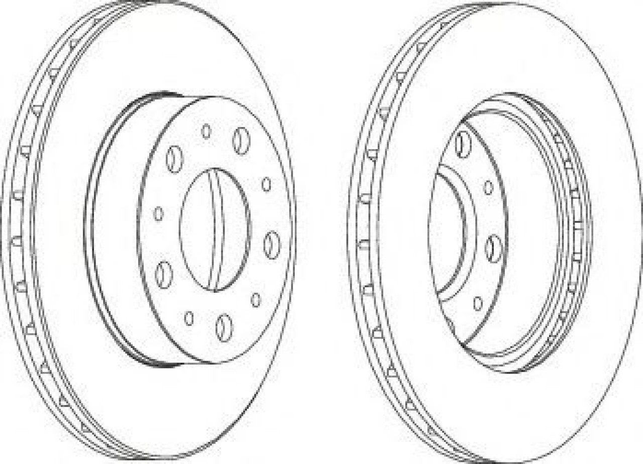 Disc frana FIAT DUCATO bus (250, 290) (2006 - 2016) FERODO DDF1171 piesa NOUA