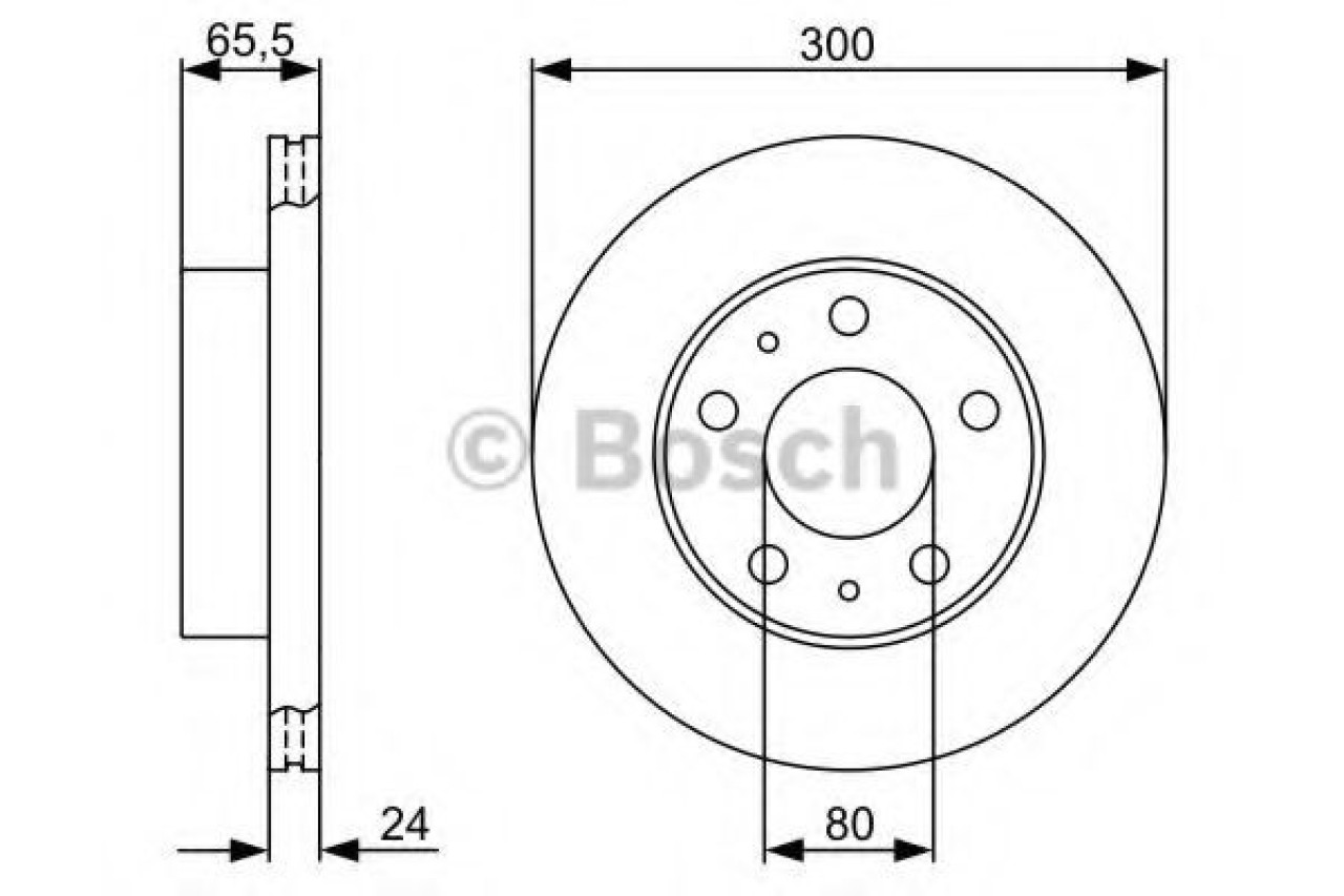 Disc frana FIAT DUCATO caroserie (230L) (1994 - 2002) BOSCH 0 986 479 314 piesa NOUA