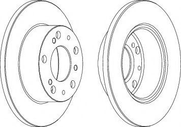 Disc frana FIAT DUCATO Panorama (280) (1982 - 1990) FERODO DDF117-1 piesa NOUA