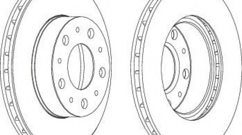 Disc frana FIAT DUCATO platou / sasiu (250, 290) (2006 - 2016) FERODO DDF1171 piesa NOUA