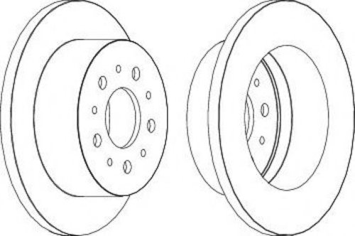 Disc frana FIAT DUCATO platou / sasiu (250, 290) (2006 - 2016) FERODO DDF1653 piesa NOUA