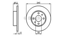 Disc frana Fiat DUNA Weekend (146 B) 1987-1991 084...