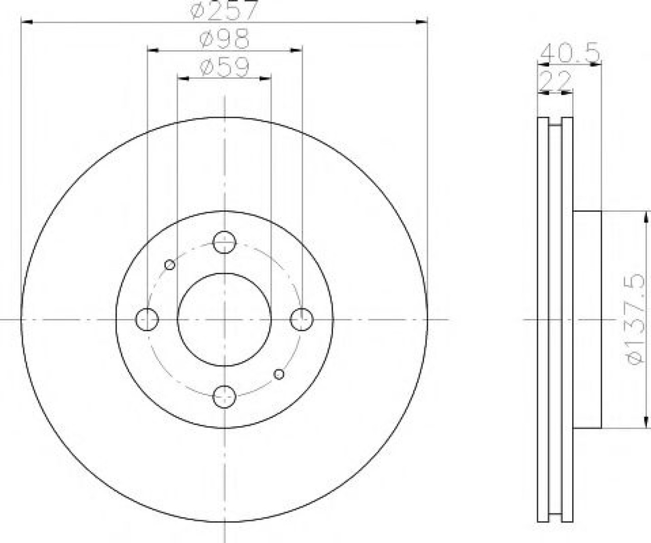 Disc frana FIAT FIORINO Combi (225) (2007 - 2016) TEXTAR 92069603 piesa NOUA