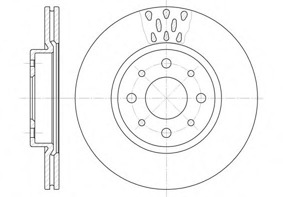 Disc frana FIAT IDEA (350) (2003 - 2016) REMSA 6189.10 piesa NOUA