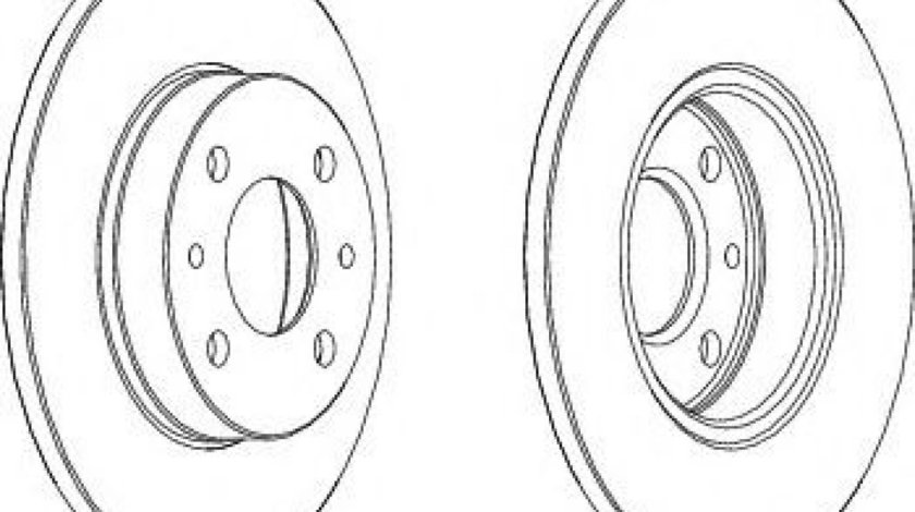 Disc frana FIAT MAREA (185) (1996 - 2007) FERODO DDF140-1 piesa NOUA