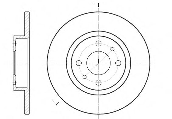 Disc frana FIAT MAREA (185) (1996 - 2007) REMSA 6191.00 piesa NOUA