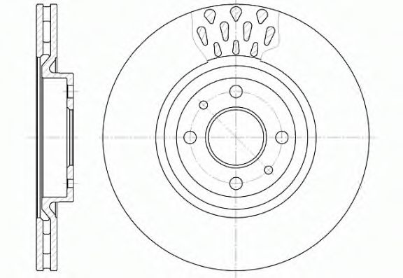 Disc frana FIAT MULTIPLA (186) (1999 - 2010) REMSA 6315.10 piesa NOUA