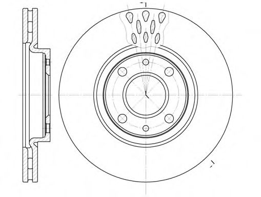 Disc frana FIAT PUNTO (188) (1999 - 2016) REMSA 6443.10 piesa NOUA