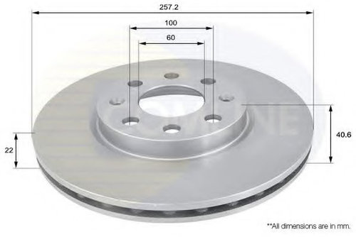 Disc frana FIAT PUNTO (199) (2012 - 2016) COMLINE ADC1138V piesa NOUA