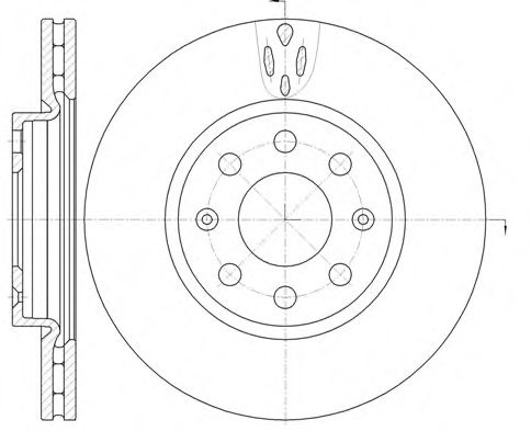 Disc frana FIAT PUNTO (199) (2012 - 2016) REMSA 6981.10 piesa NOUA