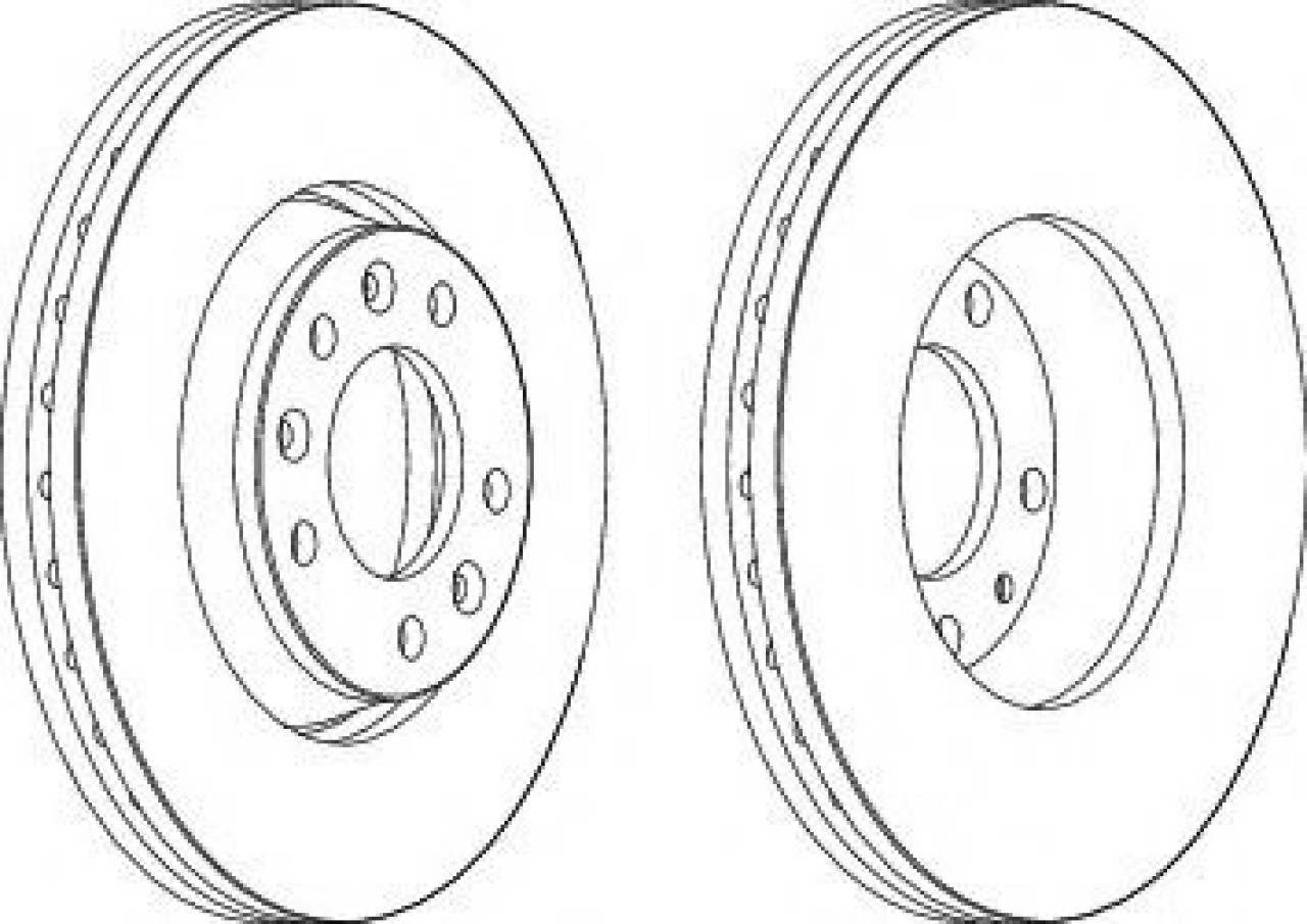 Disc frana FIAT SCUDO (272, 270) (2007 - 2016) FERODO DDF1601 piesa NOUA