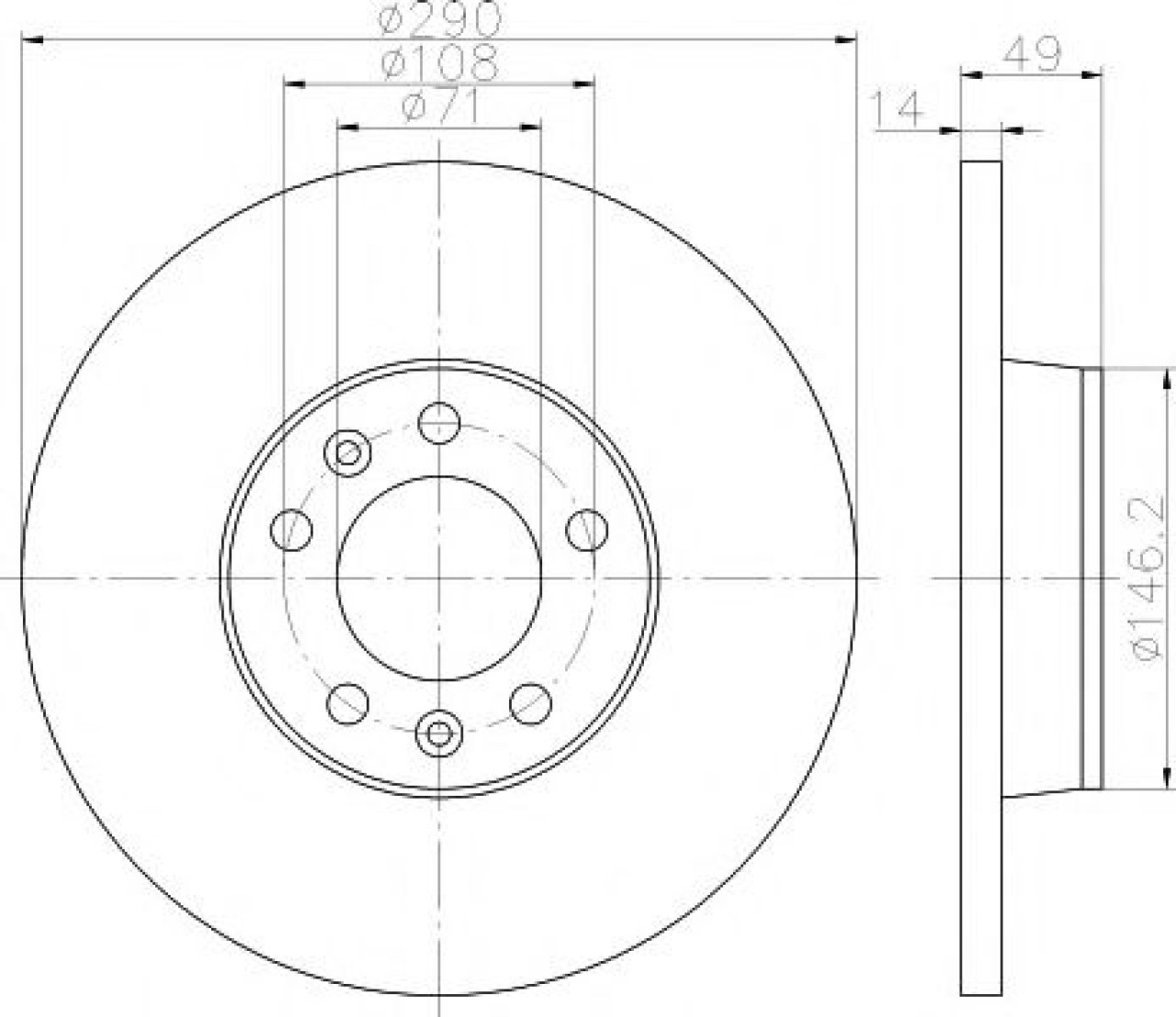 Disc frana FIAT SCUDO caroserie (272, 270) (2007 - 2016) TEXTAR 92157100 piesa NOUA