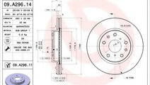 Disc frana FIAT SEDICI (FY) (2006 - 2016) BREMBO 0...