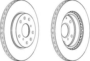 Disc frana FIAT SEDICI (FY) (2006 - 2016) FERODO DDF1620 piesa NOUA