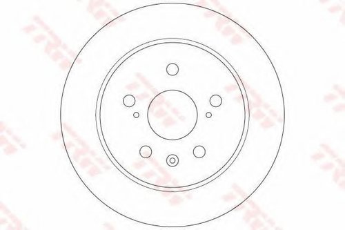 Disc frana FIAT SEDICI (FY) (2006 - 2016) TRW DF6178 piesa NOUA