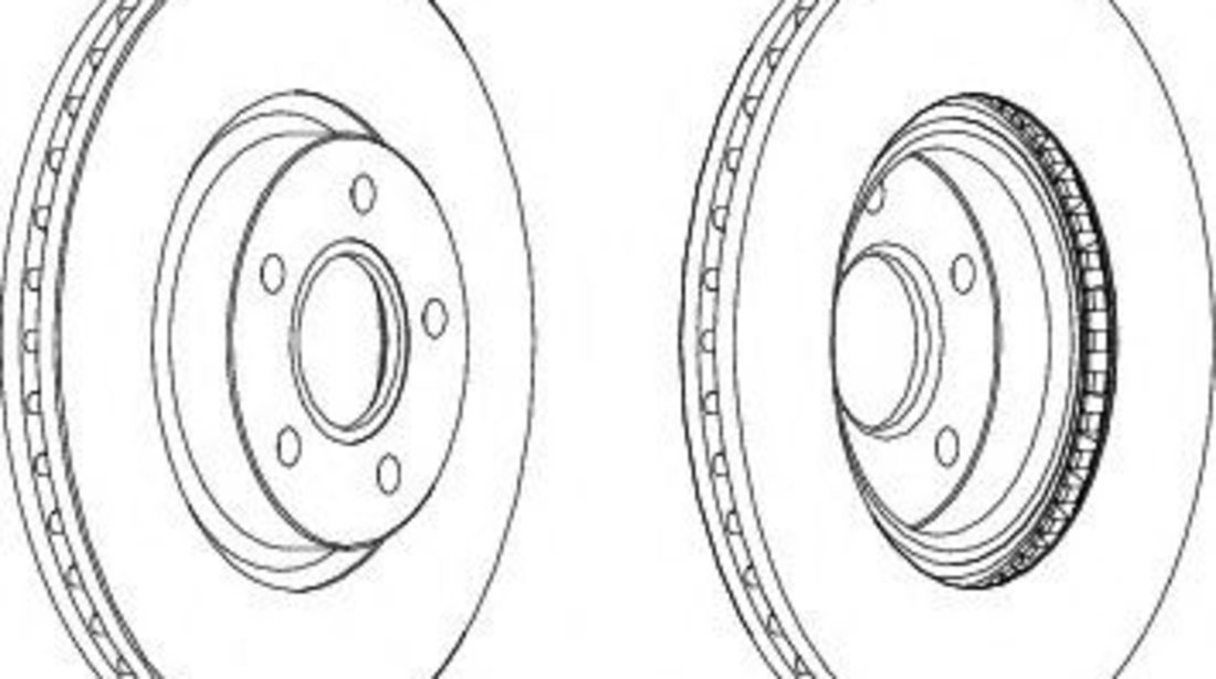 Disc frana FORD C-MAX (DM2) (2007 - 2016) FERODO DDF1225 piesa NOUA