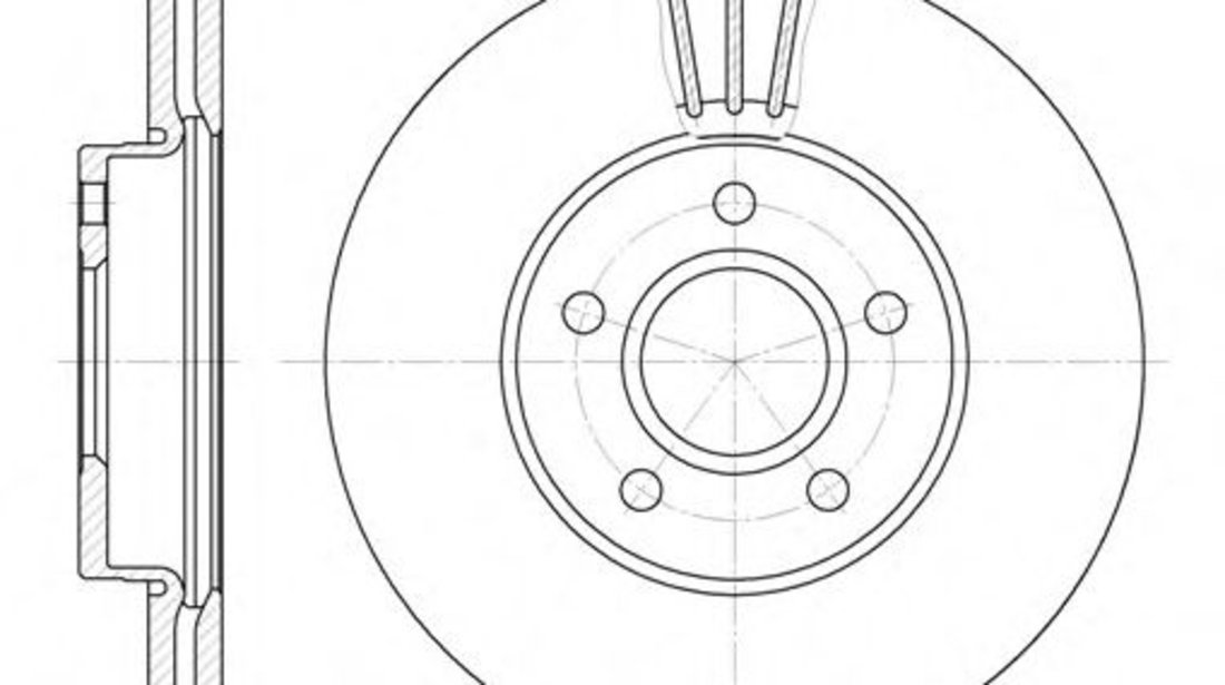 Disc frana FORD C-MAX (DM2) (2007 - 2016) REMSA 6710.10 piesa NOUA