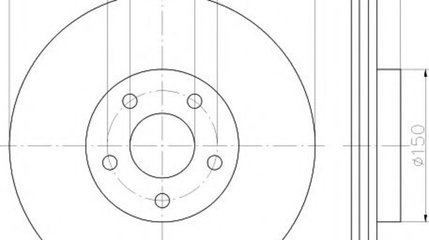 Disc frana FORD C-MAX II (DXA) (2010 - 2016) HELLA PAGID 8DD 355 112-191 piesa NOUA