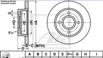 Disc frana FORD COURIER (F3L, F5L) (1991 - 1996) A...