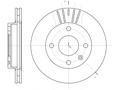 Disc frana FORD COURIER (F3L, F5L) (1991 - 1996) REMSA 6096.10 piesa NOUA