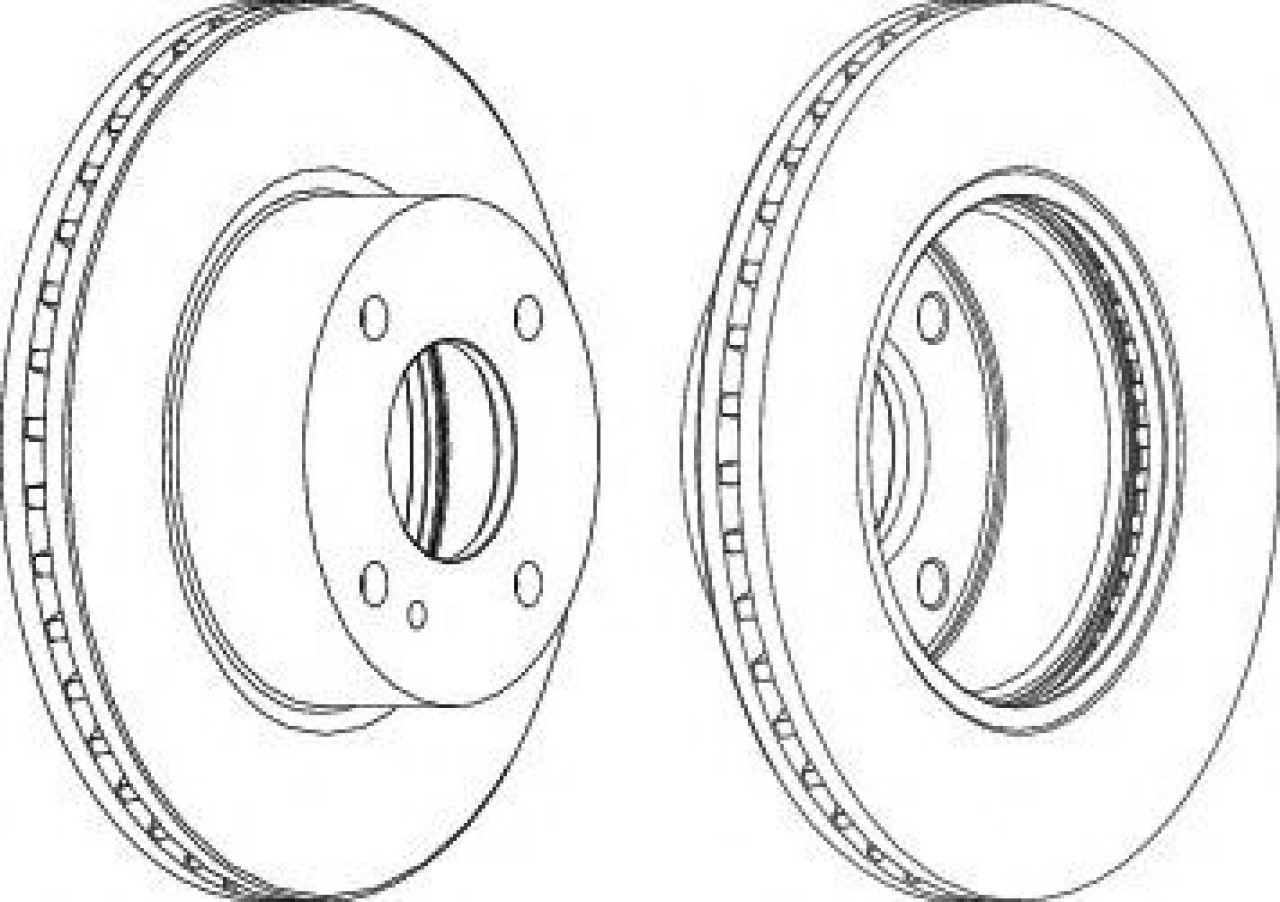 Disc frana FORD FIESTA VI (2008 - 2016) FERODO DDF1740 piesa NOUA