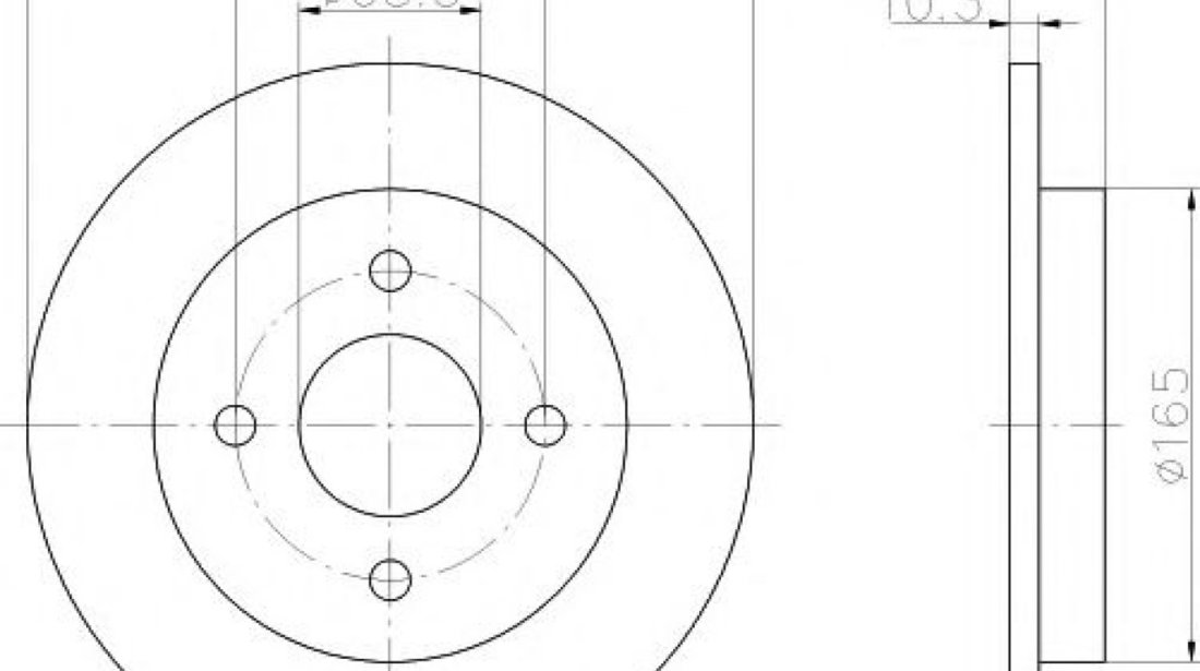 Disc frana FORD FIESTA VI (2008 - 2016) TEXTAR 92088403 piesa NOUA