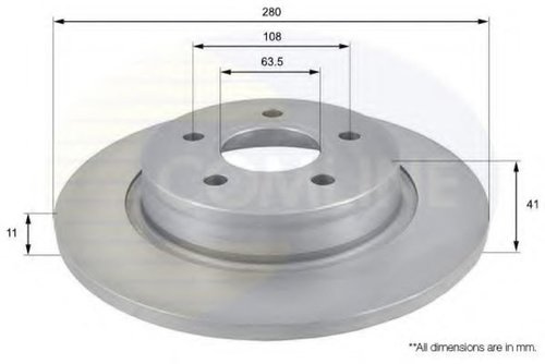 Disc frana FORD FOCUS C-MAX (2003 - 2007) COMLINE ADC1229 piesa NOUA